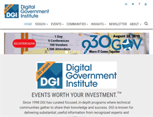 Tablet Screenshot of digitalgovernment.com